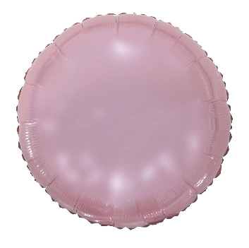 Balao Metalizado 20 Redondo Rosa Claro