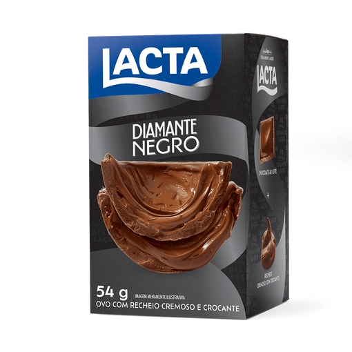 Choc Ovinho Lacta Rech Diamante Negro 54g