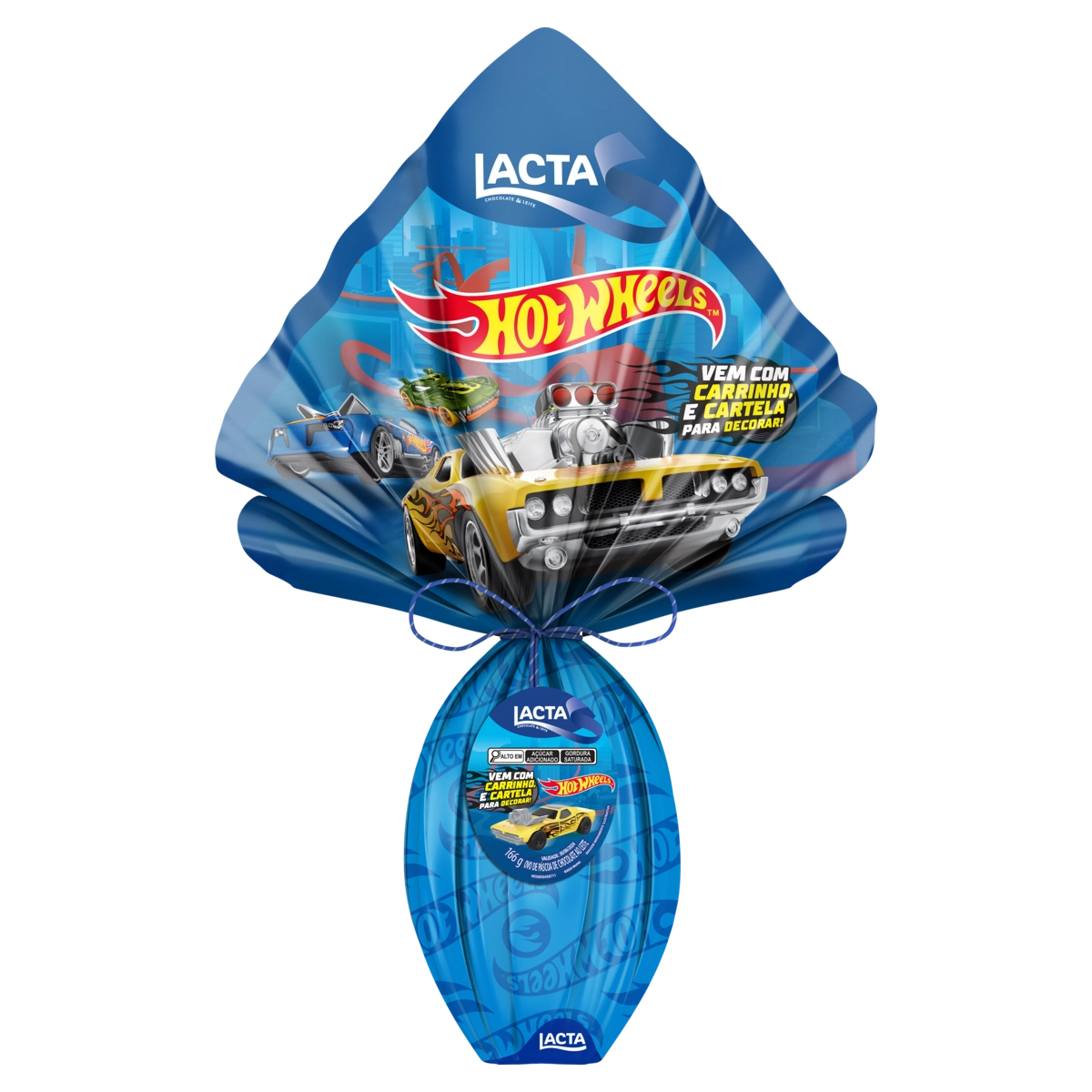 Ovo Pascoa Lacta 170g Hot Wheels