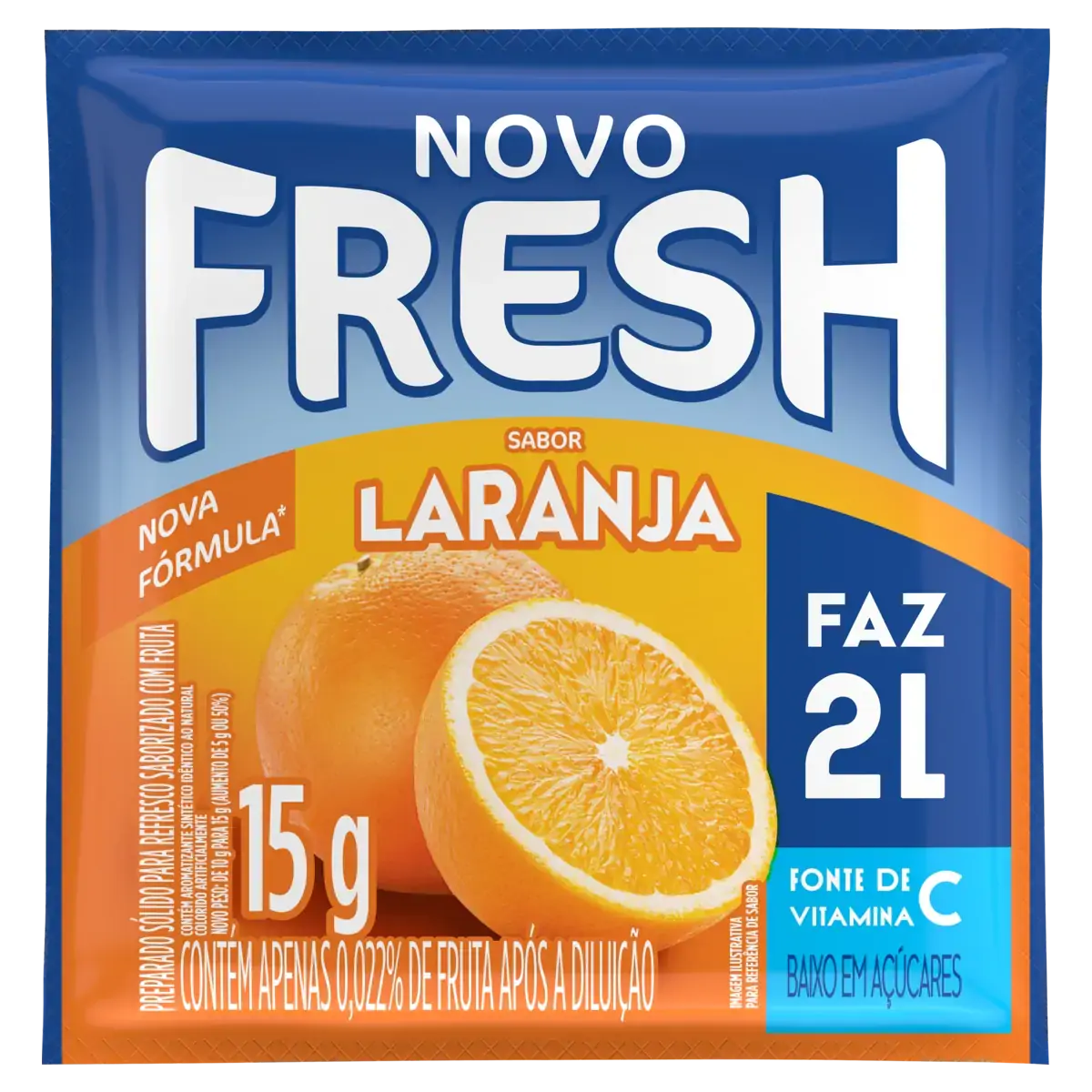 Refresco Em Pó Laranja Fresh Pacote 15g