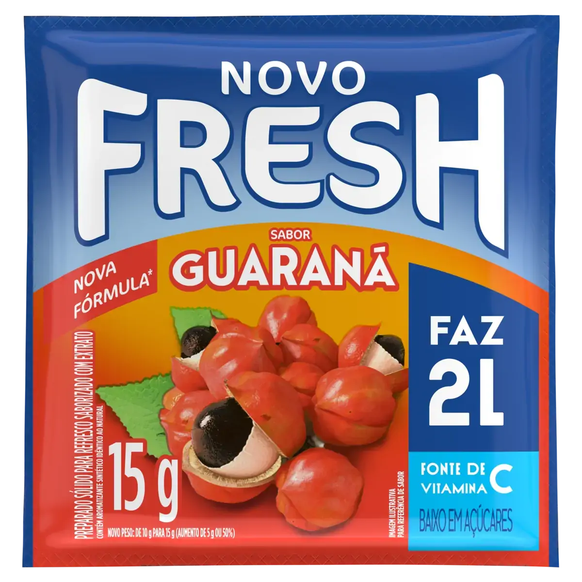 Refresco Em Pó Guaraná Fresh Pacote 15g