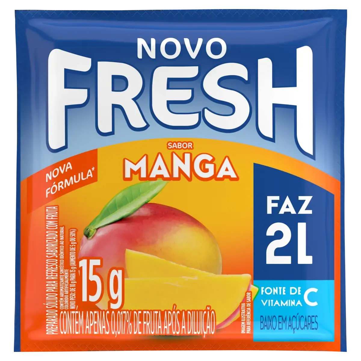 Refresco Em Pó Manga Fresh Pacote 15g
