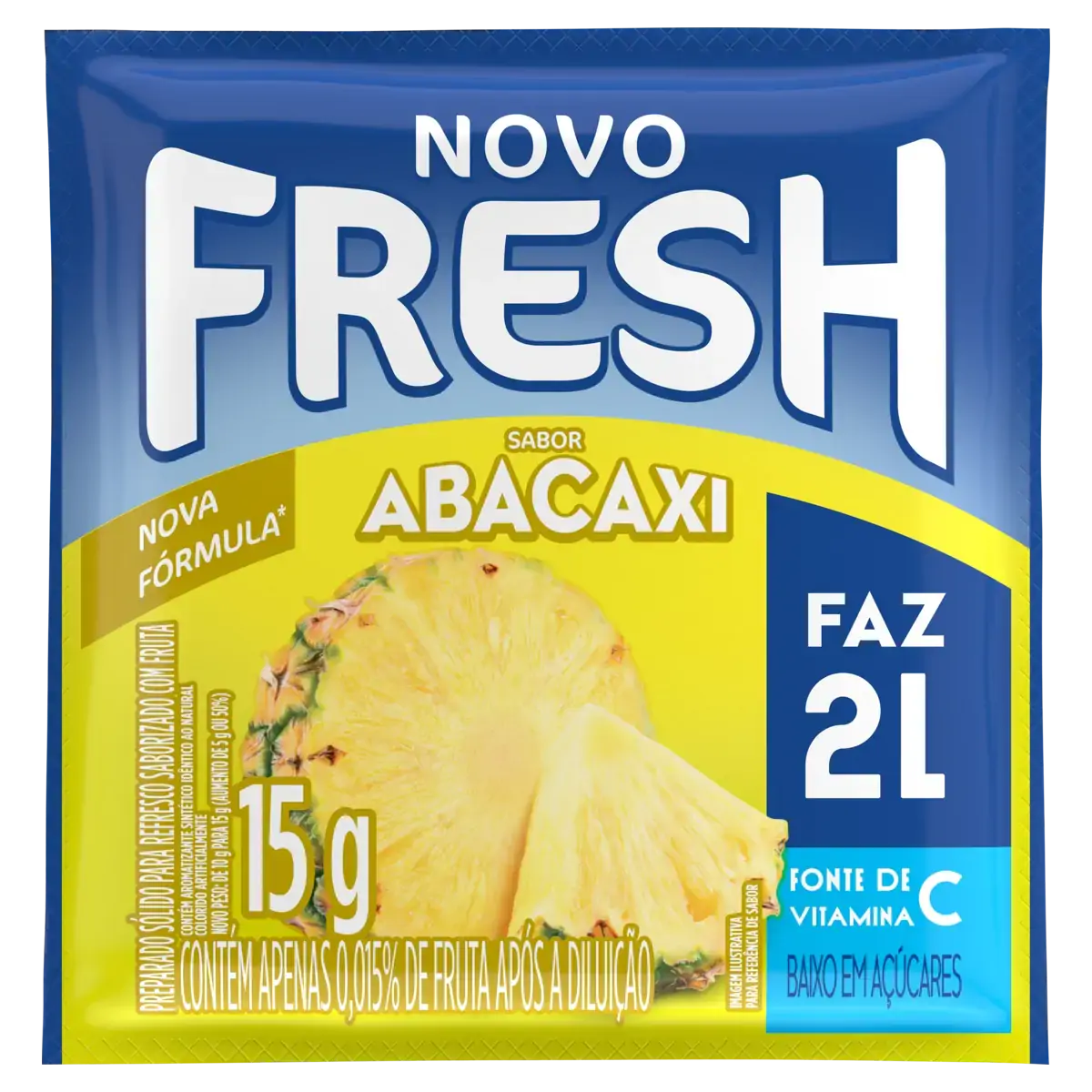 Refresco Em Pó Abacaxi Fresh Pacote 15g