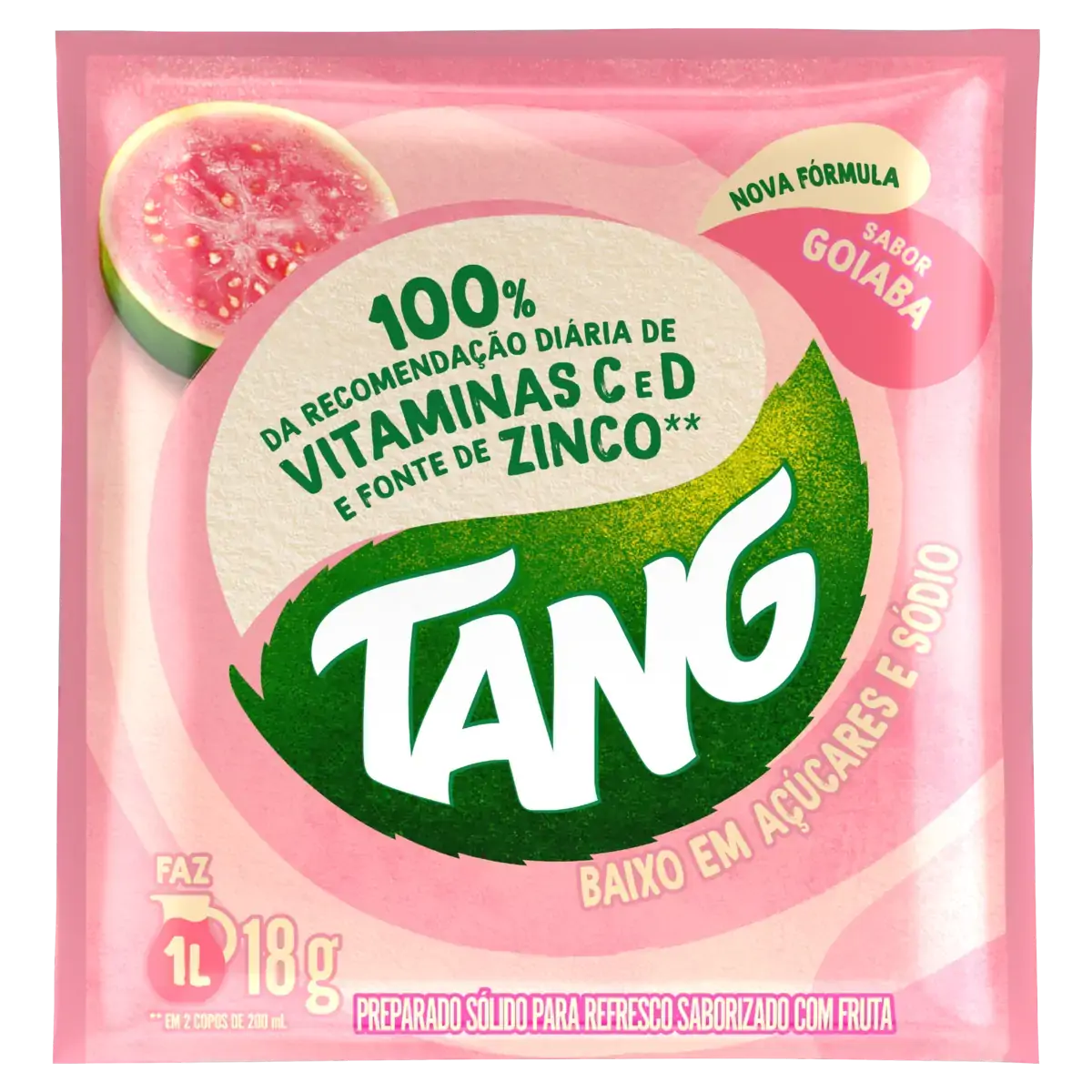 Refresco Em Pó Goiaba Tang Pacote 18g