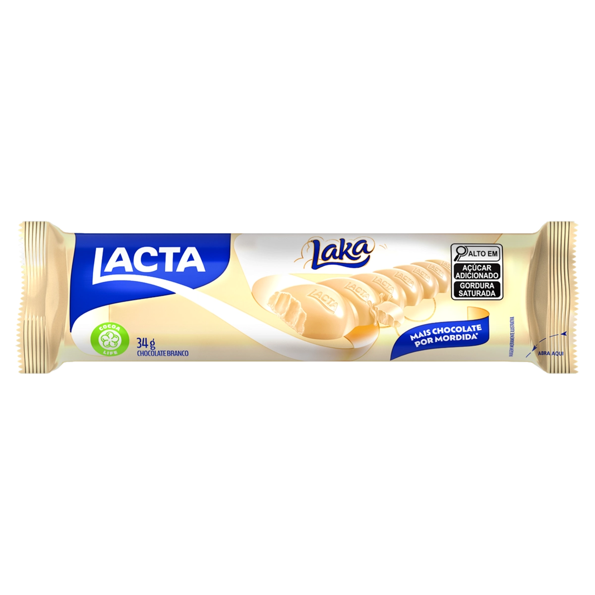 Chocolate Branco Lacta Laka Pacote 34g