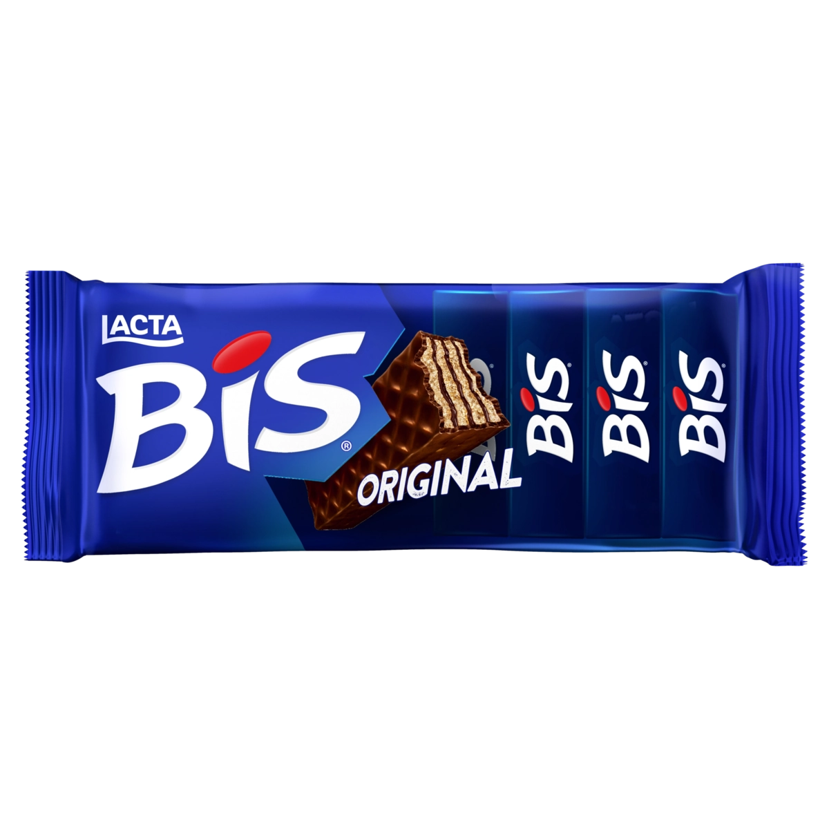 Wafer Recheio E Cobertura Chocolate Lacta Bis Pacote 100,8g