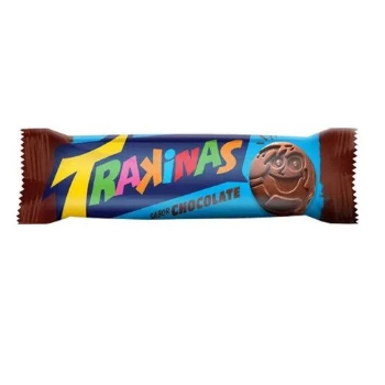Biscoito Recheio Chocolate Trakinas Pacote 126g