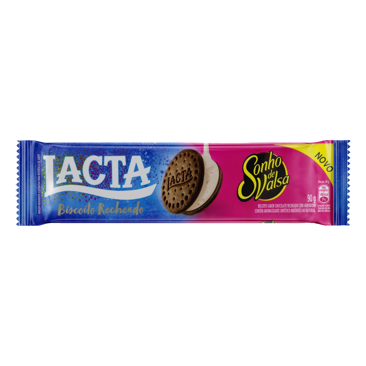 Biscoito Sonho De Valsa Lacta Pacote 90g