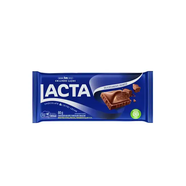 Chocolate Ao Leite Lacta Pacote 80g