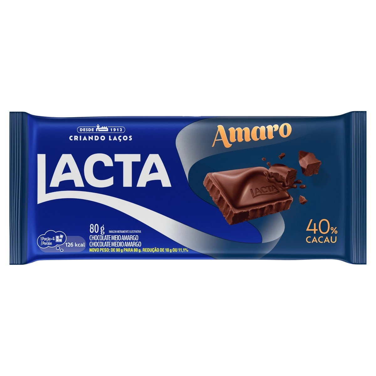Choc Lacta Amaro 80g