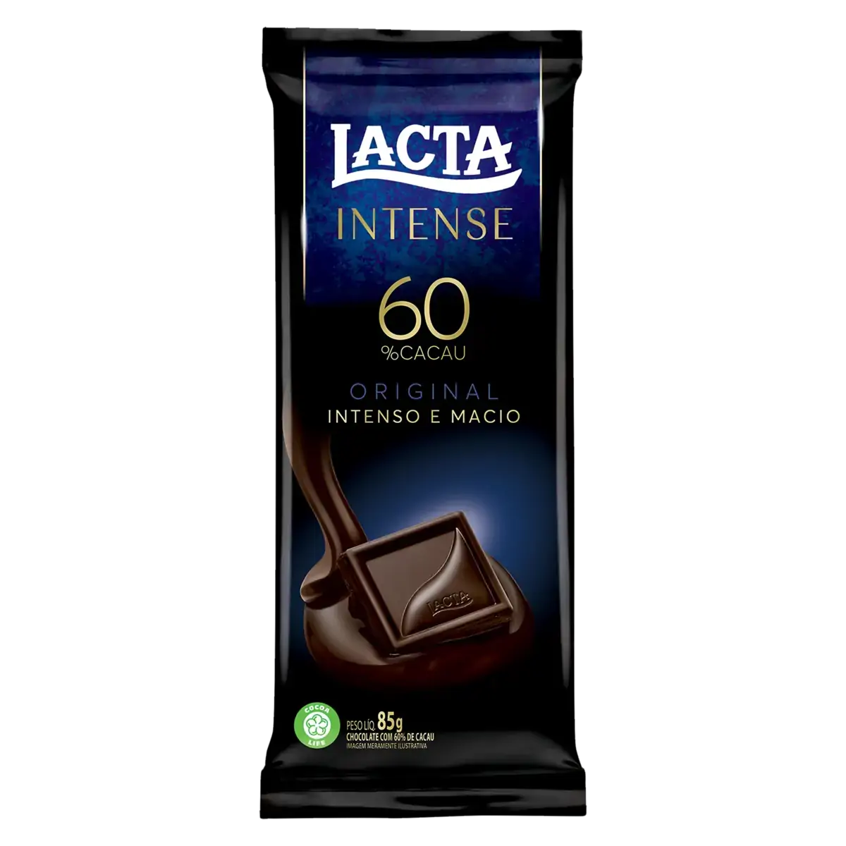 Chocolate 60 Cacau Lacta Intense Pacote 85g