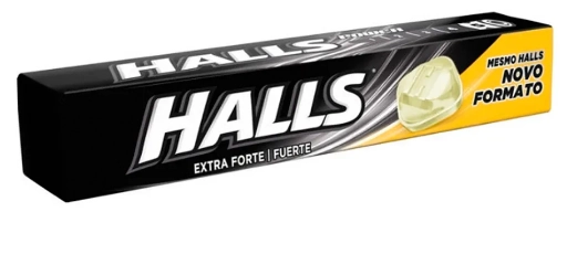 Bala Mentol Extra Forte Halls Pacote 27,5g
