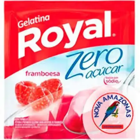 Gelatina Pó Framboesa Zero Açúcar Royal Pacote 12g