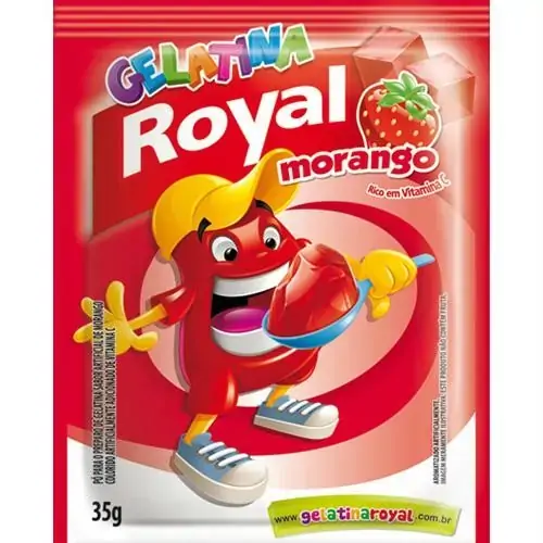 Gelatina Royal Morango