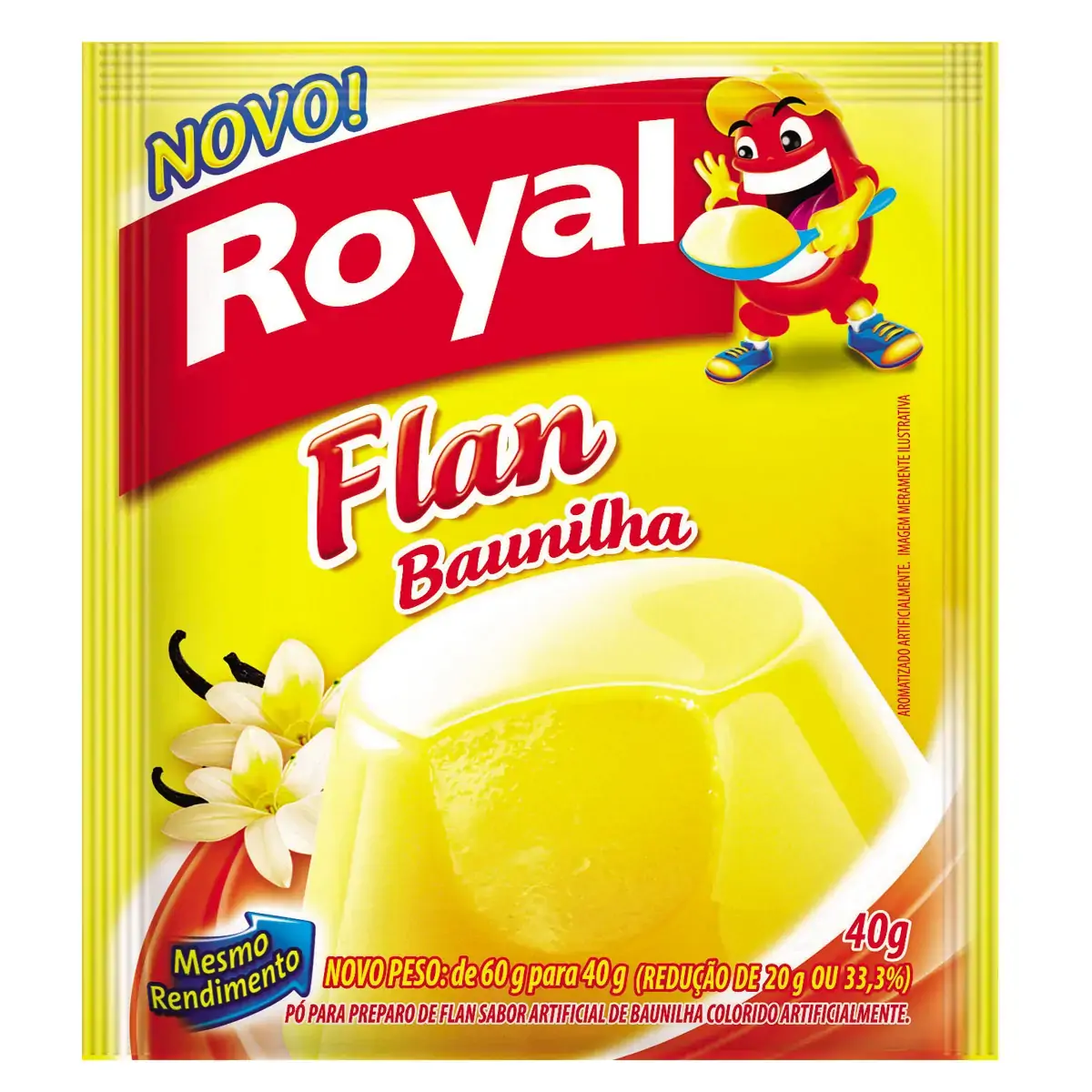 Pó Para Flan Baunilha Royal Pacote 40g