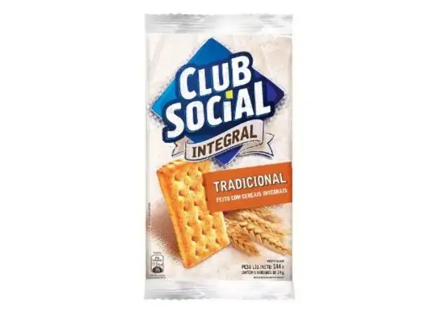 Biscoito Club Social Integral Trigo Aveia E Centeio Multipack C/ 6 Unidades