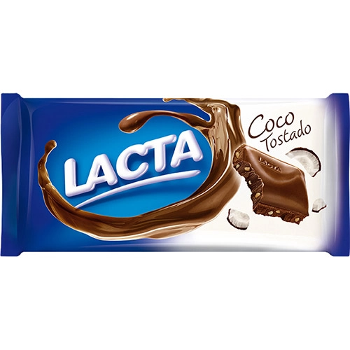 Barra De Chocolate Coco Tostado Lacta 1 Unidade