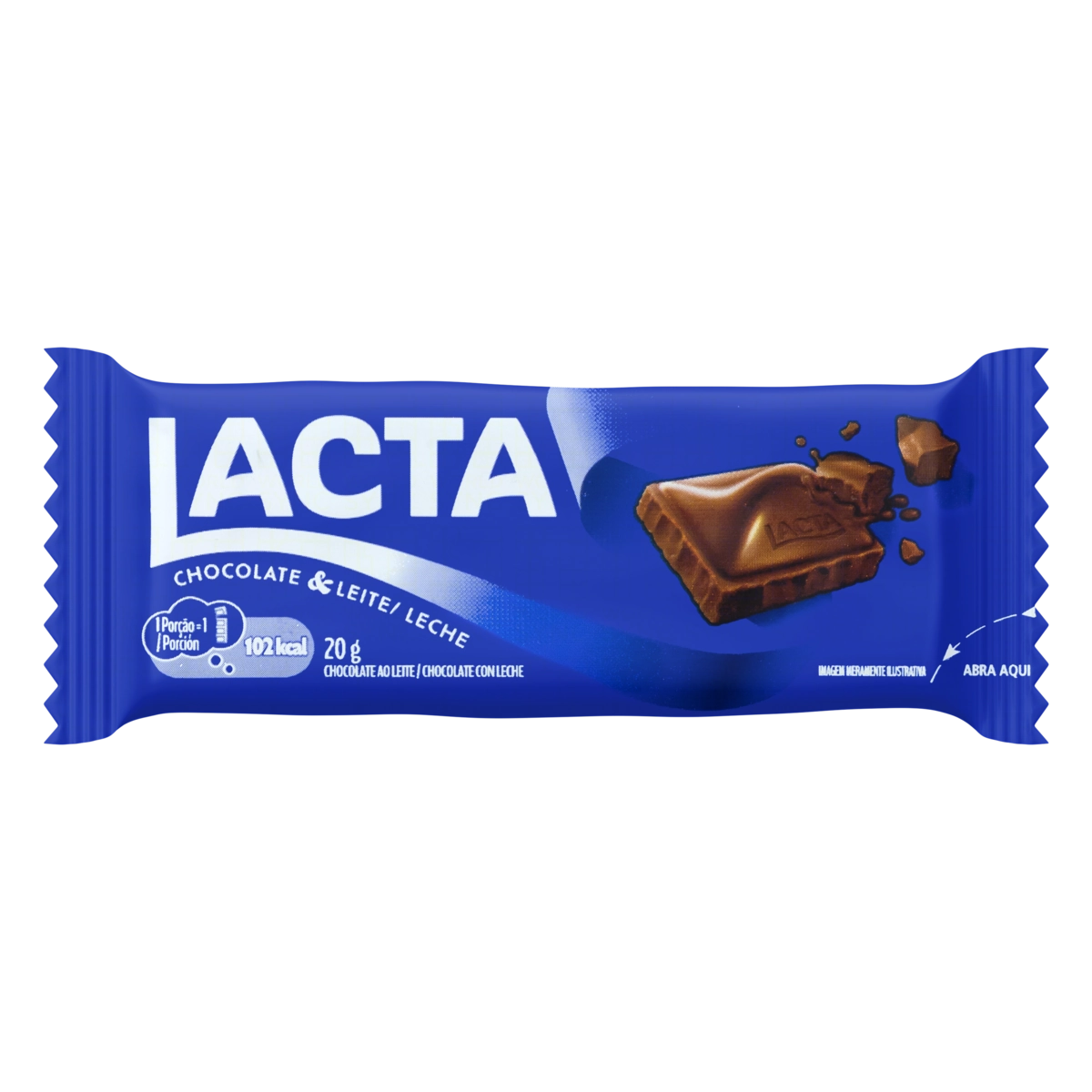 Chocolate Ao Leite Lacta Pacote 20g
