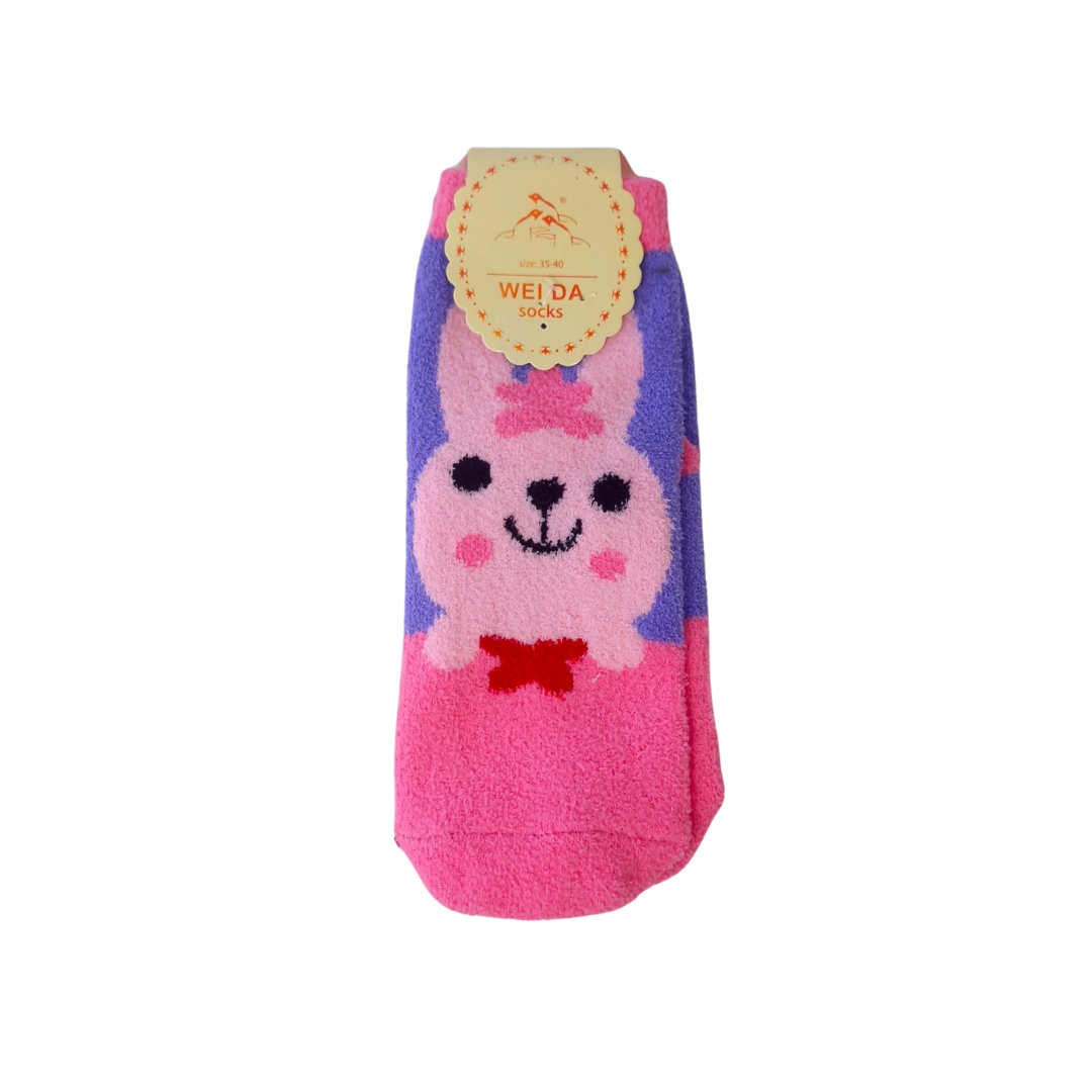 Meia Cano Curto Feminina Bichinhos 37 41 Mn0045 Banana Toys
