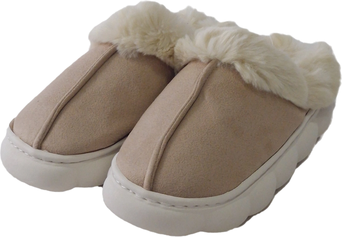 Pantufa Feminina Peluciada Rosa, 42 45 Mn0264 Banana Toys