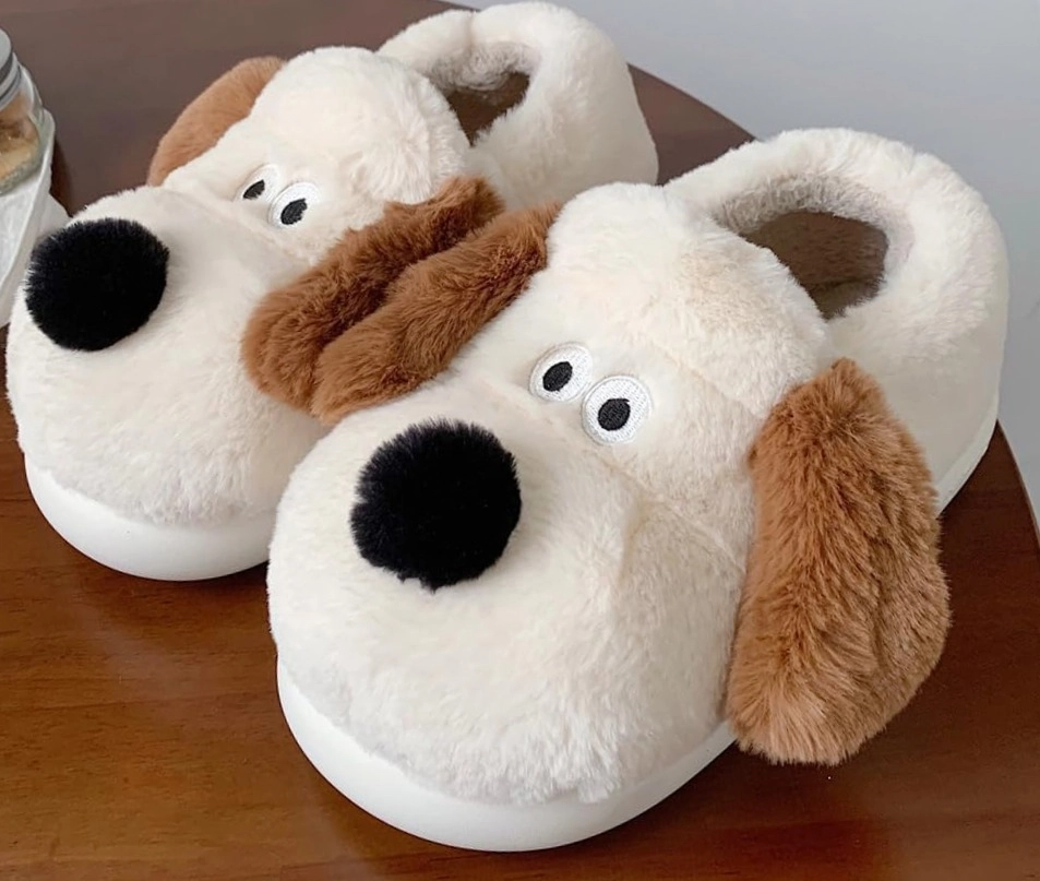Pantufa Feminina Cachorrinho, 36 41 Mn0165 Banana Toys