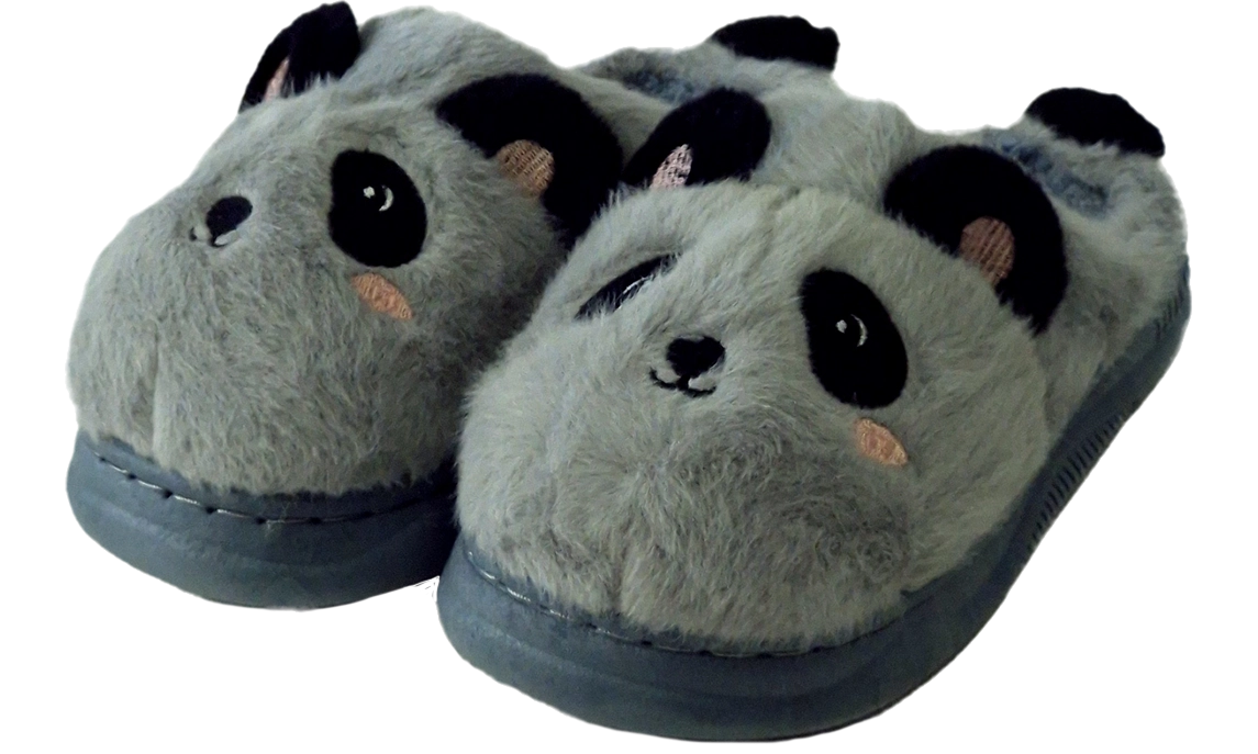 Pantufa Infantil Panda, 20 22 Mn0249 Banana Toys