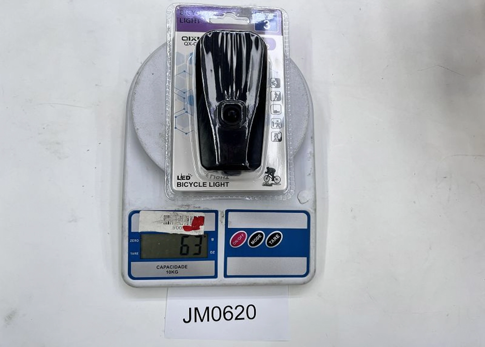 Lanterna Bicicleta Frontal Led 9.5cm Jm620 Banana Toys