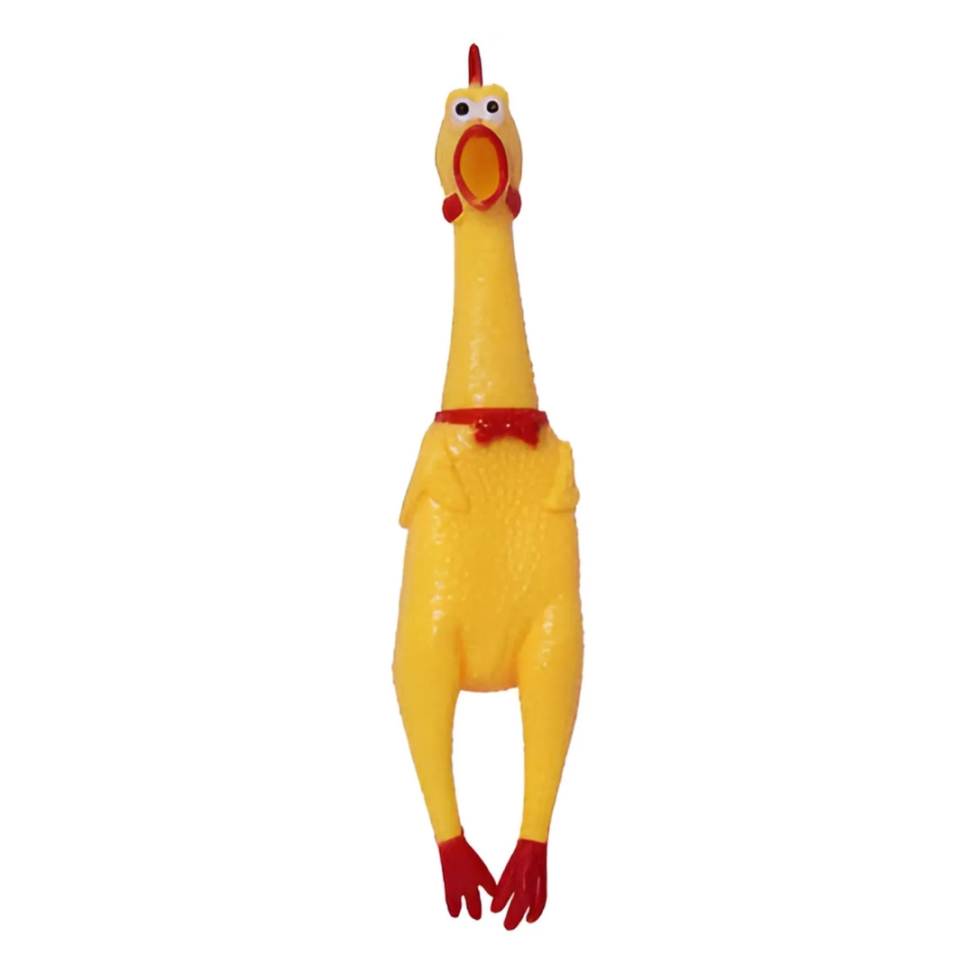 Brinquedo Pet Borracha Frango Amarelo 38cm P100 198 Banana Toys