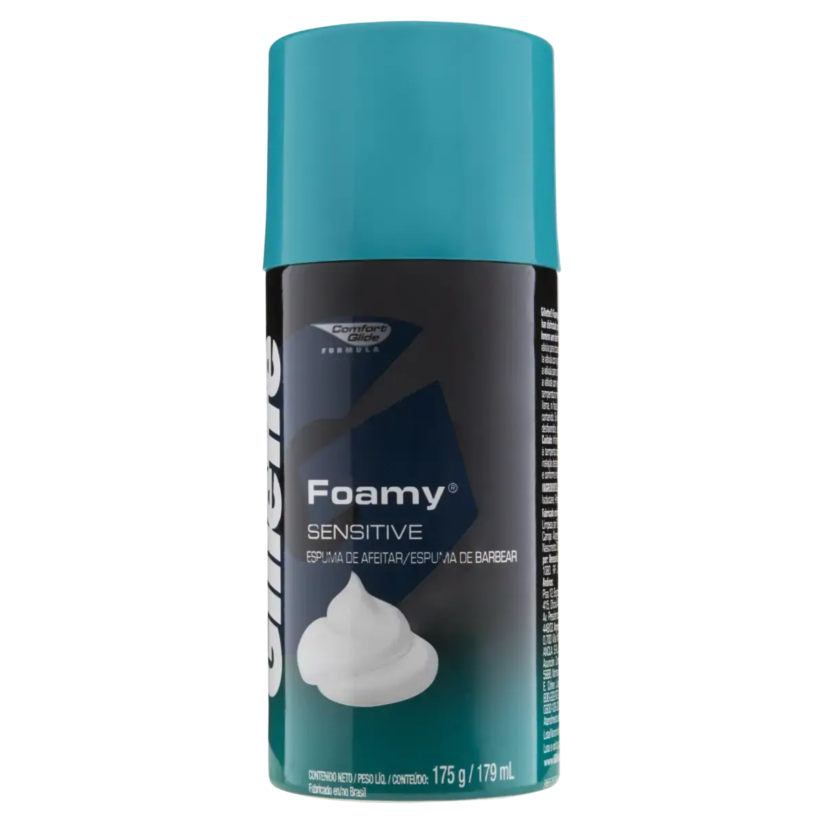 Espuma De Barbear Sensitive Gillette Foamy Frasco 179ml