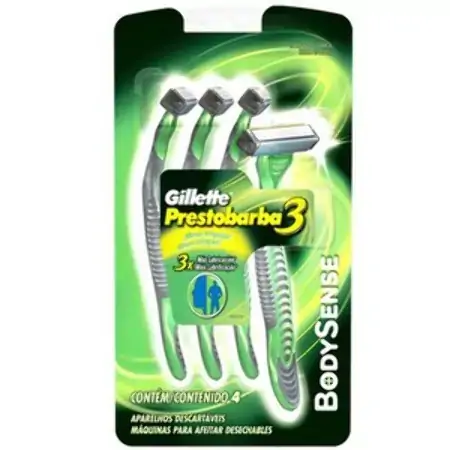 Aparelho Barb Prestobarba Vermelho F1 3 Lam C/4