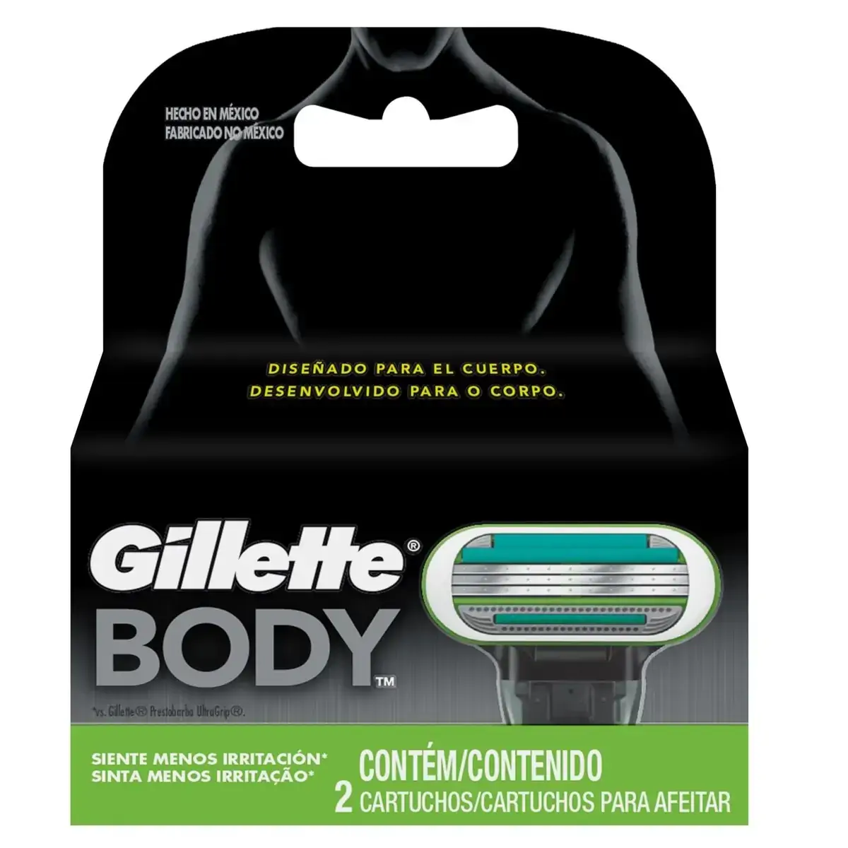 Carga Gillette Body C/2