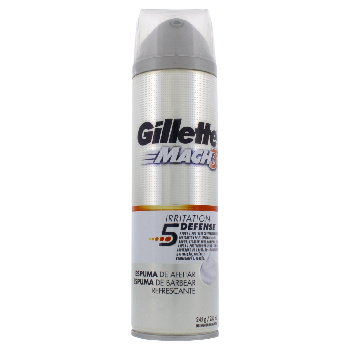Espuma De Barbear Refrescante Gillette Mach3 Frasco 250ml
