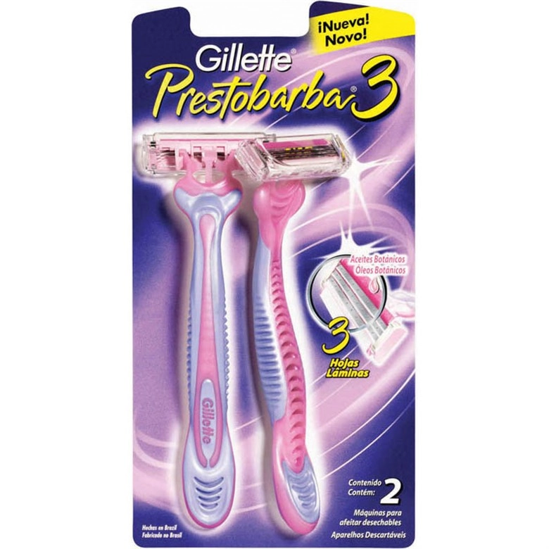Aparelho Descartável Para Depilar Gillette Prestobarba3 2 Unidades