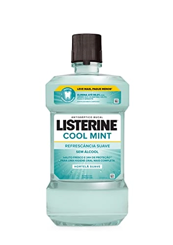 Enxaguante Bucal Antisséptico Zero álcool Hortelã Suave Listerine Cool Mint Frasco 1l Leve Mais Pagu