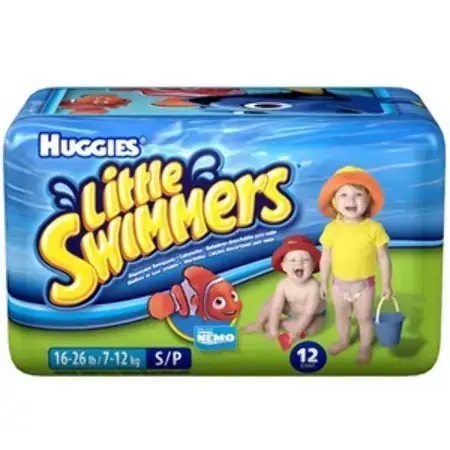 Fralda Descartável Infantil Praia Piscina Huggies Little Swimmers M Pacote 11 Unidades