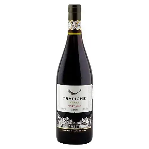 Vinho Argentino Tinto Seco Roble Trapiche Pinot Noir Mendoza Garrafa 750ml