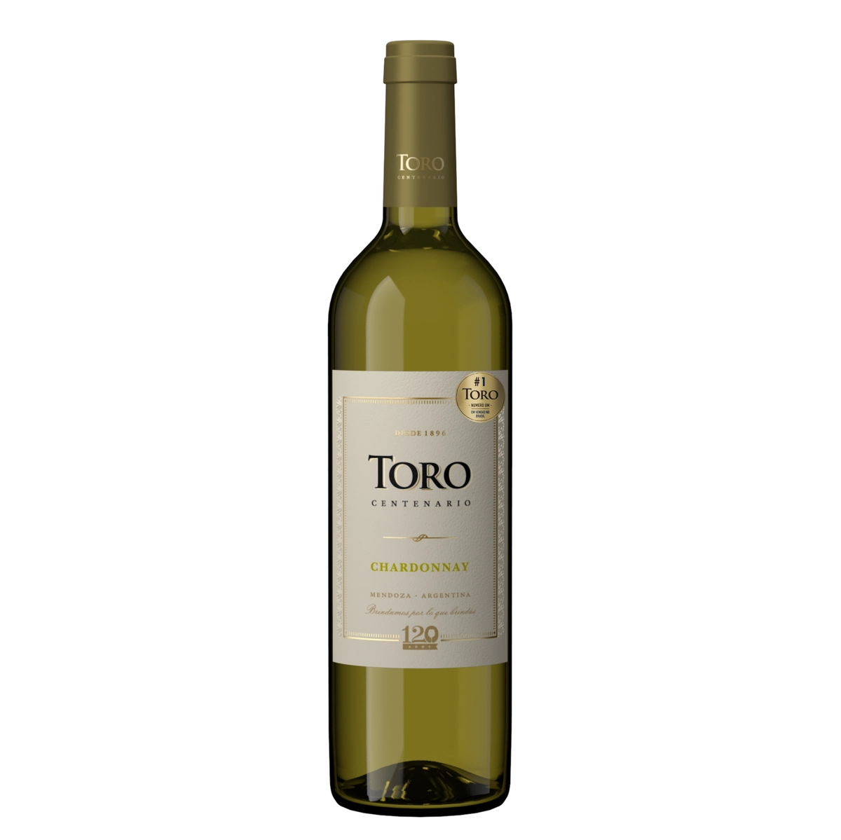 Vinho Argentino Branco Meio Seco Toro Centenario Chardonnay Mendoza Garrafa 750ml