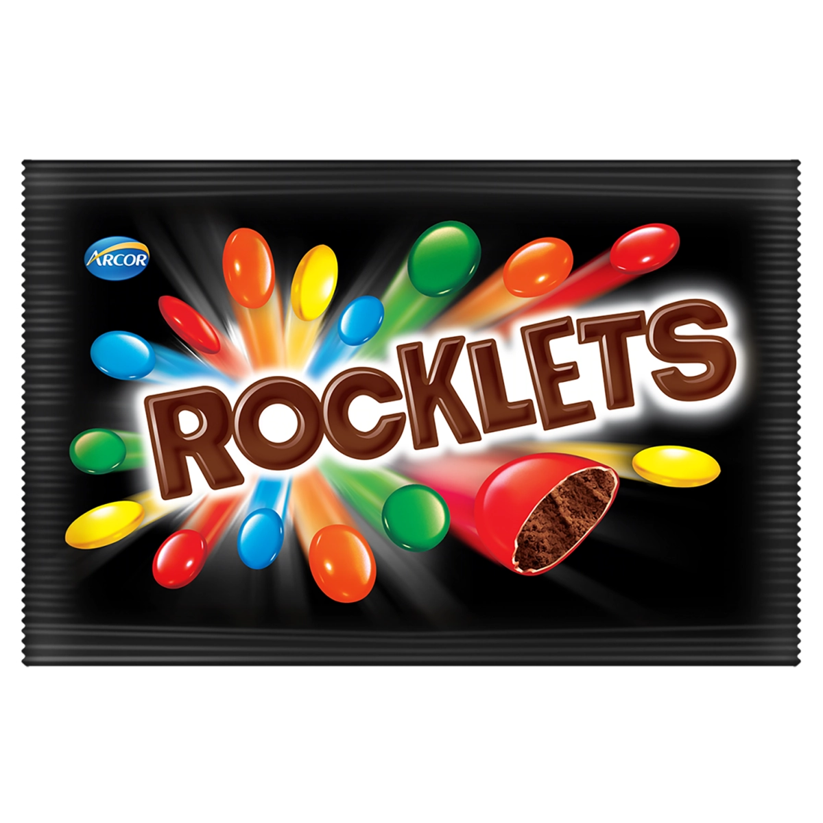 Confeito De Chocolate Ao Leite Rocklets Pacote 1kg