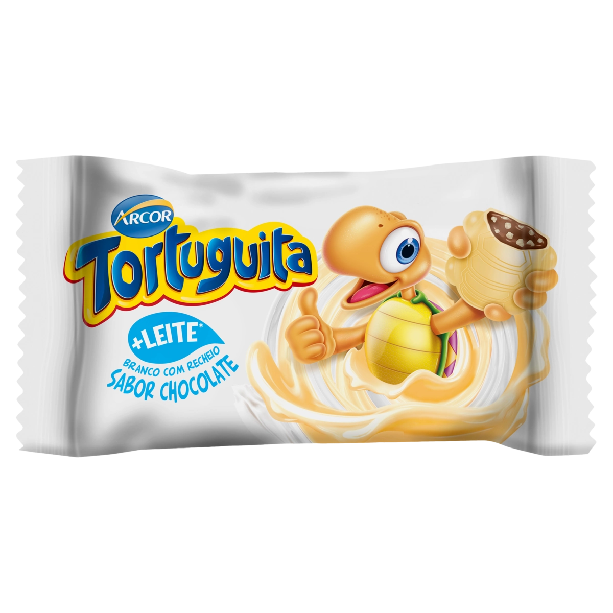 Chocolate Branco Recheio Chocolate Tortuguita Pacote 15,5g