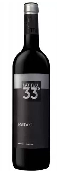 Vinho Argentino Tinto Seco Latitud 33 Malbec Mendoza Garrafa 750ml
