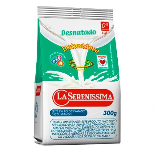 Leite Pó Instantâneo Desnatado La Serenissima Pacote 300g