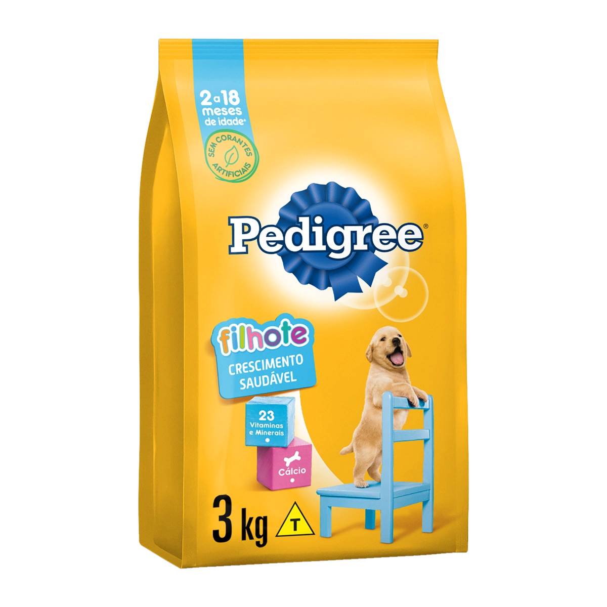 Alimento Para Cães Filhotes Raças Médias E Grandes Pedigree Pacote 3kg