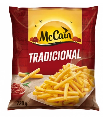 Batata Pré Frita Tradicional Congelada Mccain Pacote 720g