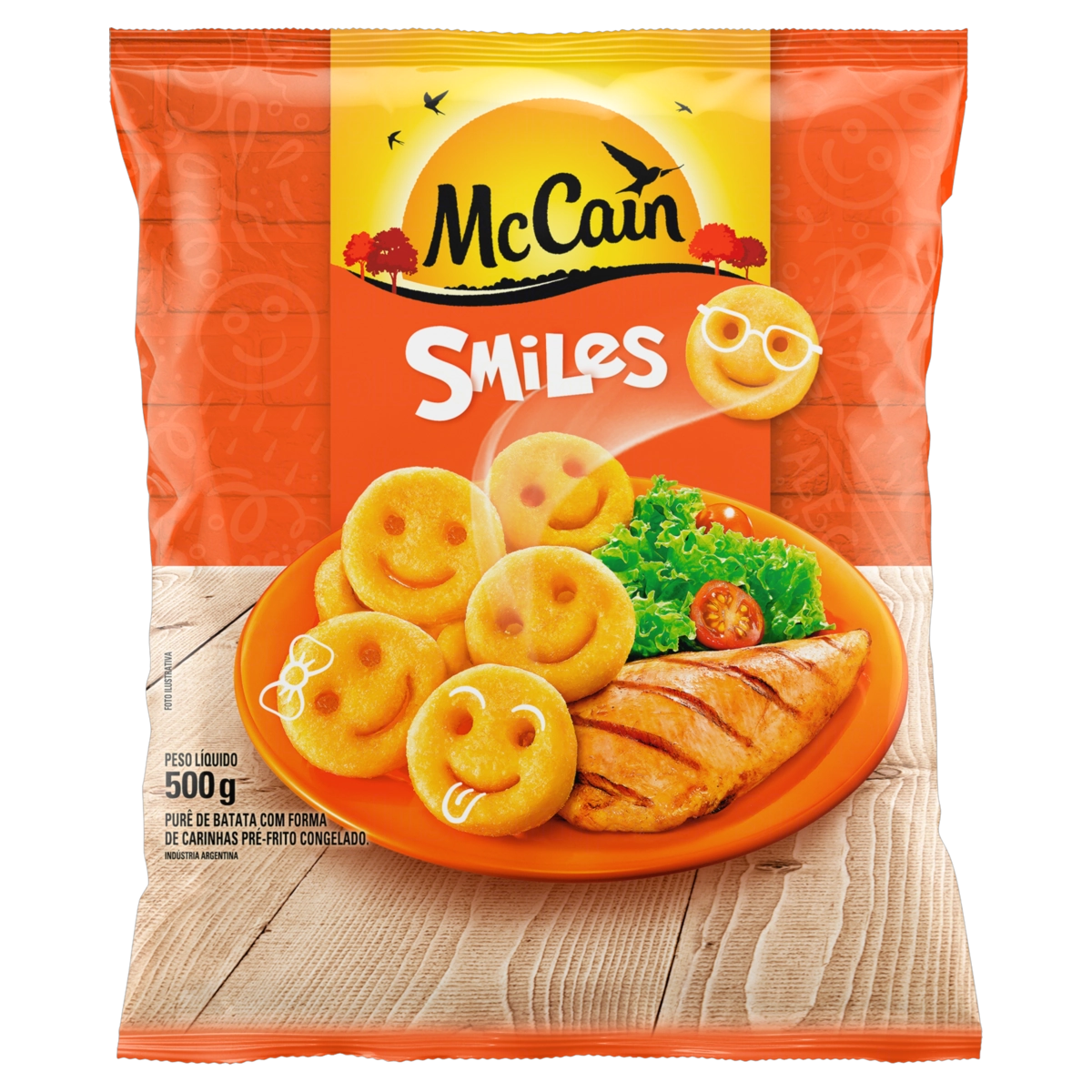 Batata Pré Frita Smiles Congelada Mccain Pacote 500g