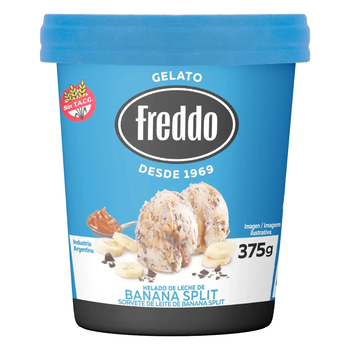 Sorvete Banana Split Freddo Pote 375g