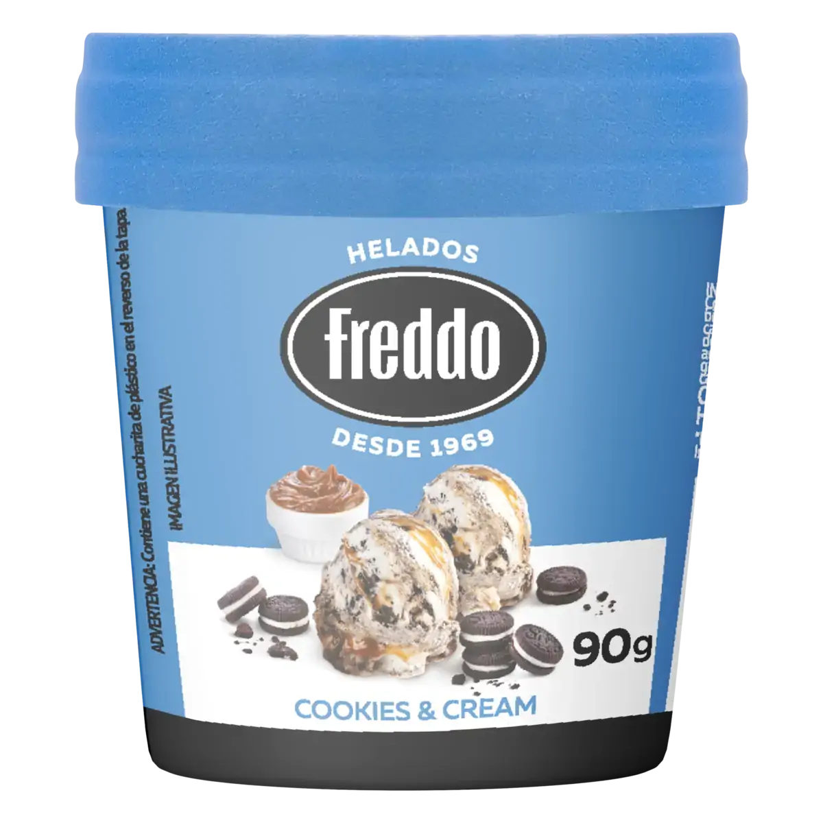 Sorvete Cookies Cream Freddo Pote 90g