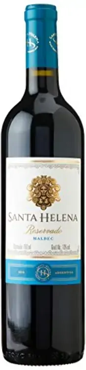 Vinho Argentino Tinto Seco Reservado Santa Helena Malbec Mendoza Garrafa 750ml