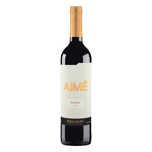 Vinho Argentino Tinto Meio Seco Ruca Malen Aimé Malbec Mendoza Garrafa 750ml