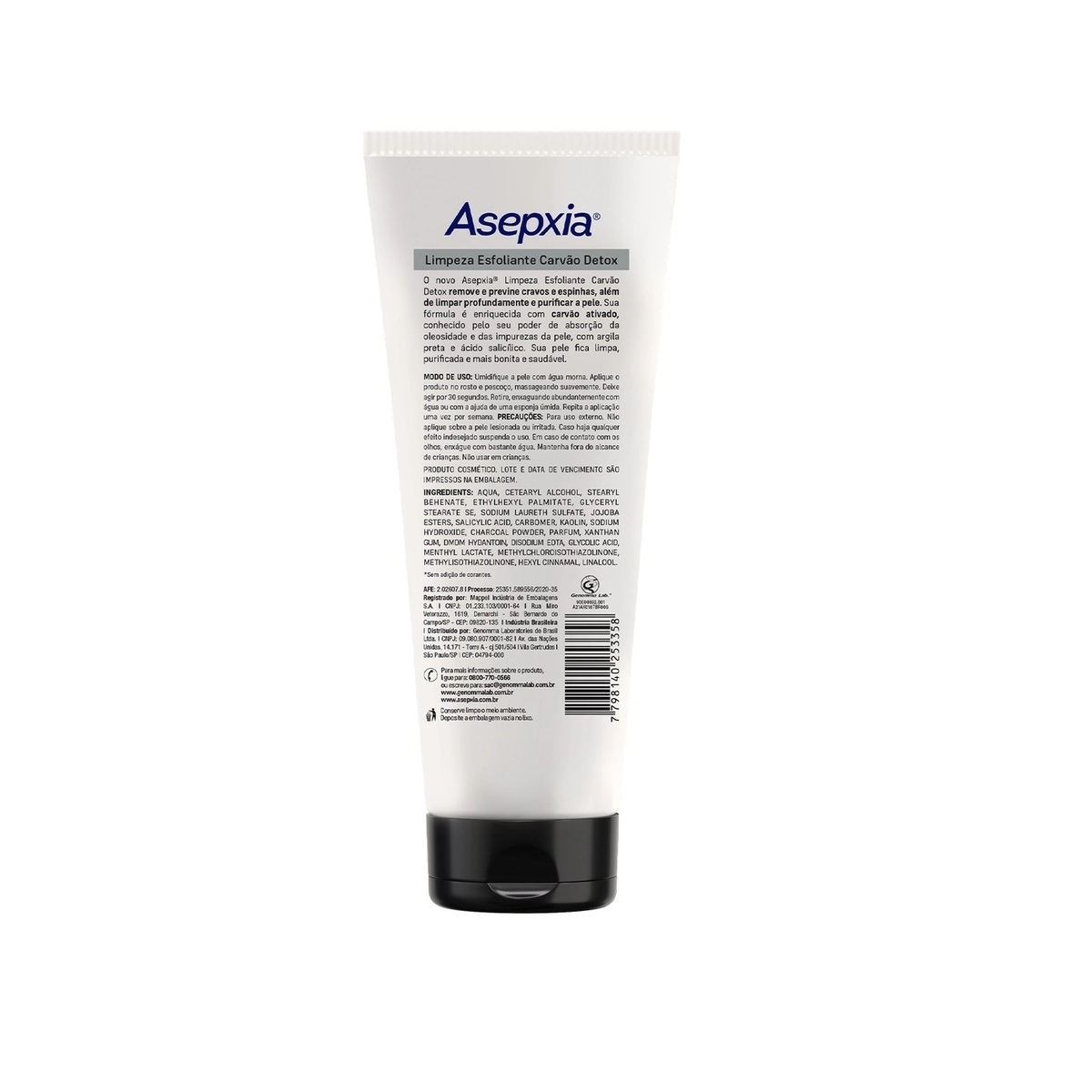 Esfoliante Facial Asepxia Carvão Detox