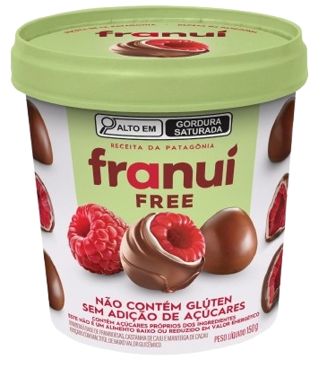 Bombom Franui Cob.choc.150g Zero Acucar